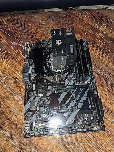 intel arc: Материнская плата GIGABYTE Z370 HD3 +кулер +проц i5 9400f +16gb — 1