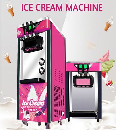 Dondurma aparatları: Dondurma aparatı Goshen 3 rəngli Yumşaq Dondurma Maşını ✅️ Stolüstü