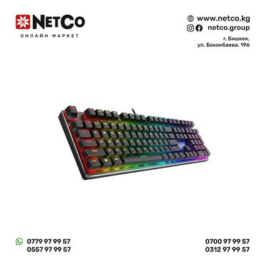 ноутбук для игр: Клавиатура Rapoo V700RGB, Игровая, USB, Кол-во стандартных клавиш 87