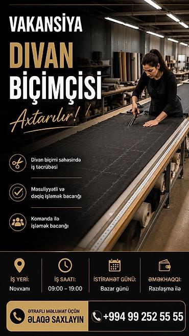 daye işi elanları: Kəsimçi, 30 yaş, 3-5 illik təcrübə, Tam iş günü — 1