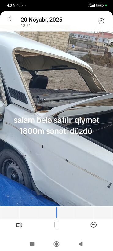 VAZ (LADA): Model: VAZ 2106 (ağ rəng) Kuzov: sedan, 4 qapı Yanacaq: benzin Ötürmə — 2