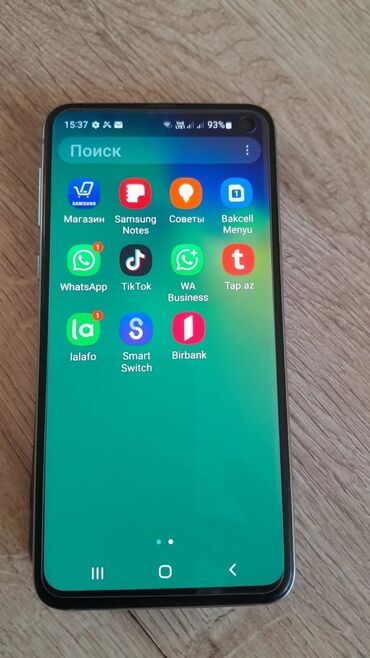 Adapterlər: Samsung Galaxy S10e, 128 GB, rəng - Mavi, İki sim kartlı