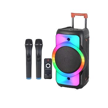 bluetooth mikrofon karaoke: Portativ Bluetooth Karaoke Akustik Sistem - Çamadan tipli, təkərli və — 1
