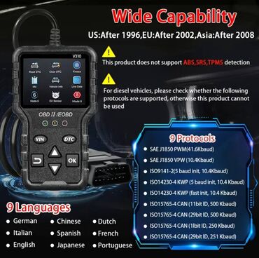 Alati za automobile: NOVO - V310 OBD2 / EOBD Auto Dijagnostika Široka kompitabilnist! SAD — 8