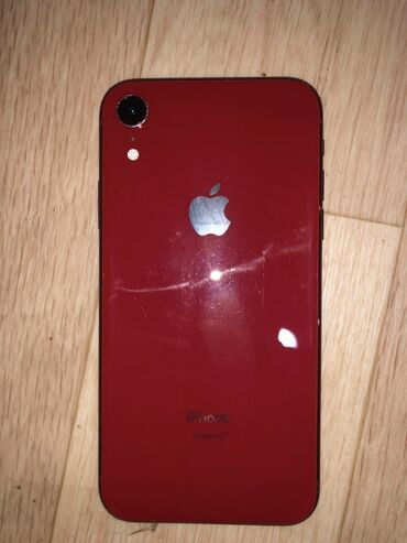 iphone xr 128гб: IPhone Xr, Колдонулган, 128 ГБ, Кызыл, Заряддоочу түзүлүш, Кабель, 82 %