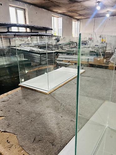 akvarium bitkileri: Şüşə akvariumlar – individual ölçüdə hazırlanır - Material: şəffaf — 2