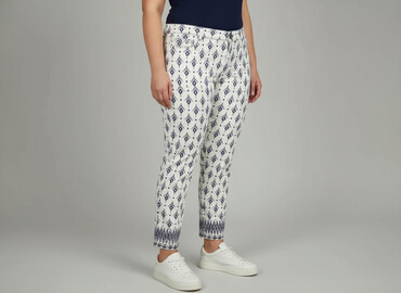 Women's Pants: Spodnie materiałowe damskie, rozmiar 2XL