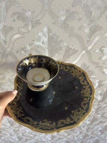 Çay dəstləri və servizlər: Çay dəsti, rəng - Göy, Farfor, Almaniya