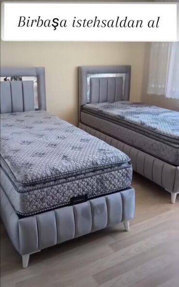 Çarpayılar: Yeni, Təknəfərlik çarpayı, Bazalı, Matras ilə, Siyirməsiz, Azərbaycan — 1