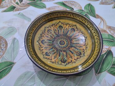 Посуда: Продаётся ляган старинная декаративная блюдо с ручной росписью — 7