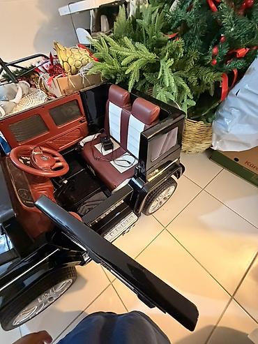 Uşaq arabaları: Uşaq üçün elektrikli miniatür Mercedes-Benz G-Class AMG - Rəng: qara — 2