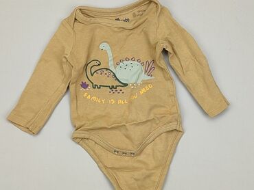 żółte body niemowlęce: Body, So cute, 6-9 m, 
stan - Zadowalający