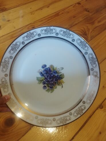 tort qiymətləri: Tort və şiriniyyat qabı, rəng - Qızılı, Farfor
