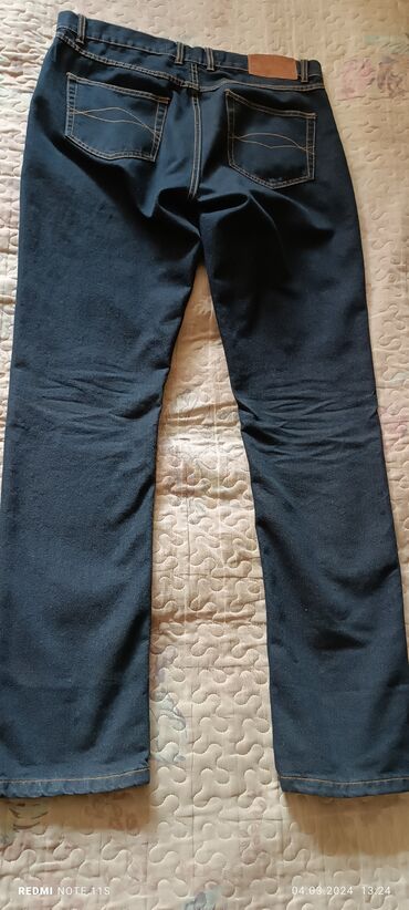 женская джинсовая одежда больших размеров: Джинсы цвет - Синий