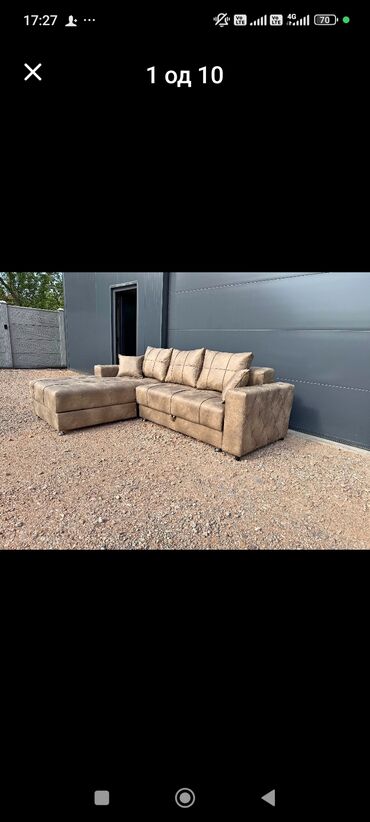 Ugaone garniture: Ugaona garnitura – moderni L oblik - Prostrana ugaona sofa sa dubokim — 12