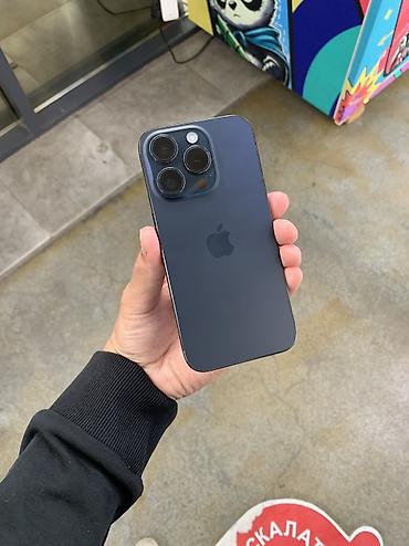 Apple iPhone: IPhone 15 Pro, Б/у, 128 ГБ, Blue Titanium, 87 % — 2