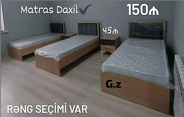 Tək nəfərlik çarpayı dəsti – matras daxil. - Çarpayı: taxta lalafo.az -da Tək nəfərlik çarpayı dəsti – matras daxil. - Çarpayı: taxta