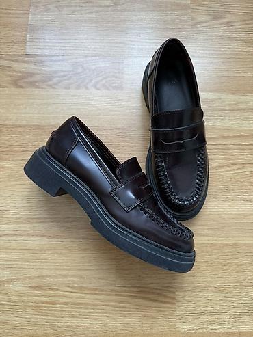 mokasin: Qadın loaferləri – tünd qəhvəyi - Model: klassik penny loafer - Rəng — 1