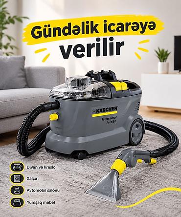 Оборудование для бизнеса: Kärcher Professional Puzzi 8/1 xalça və yumşaq mebel yuma-aparıcı - — 1