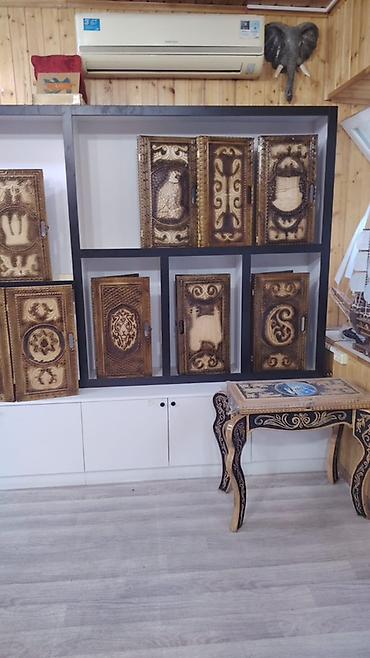 İdman və istirahət: Əl işi oyma taxta nərd/şahmat dəstləri - Material: bərk ağacdan — 2