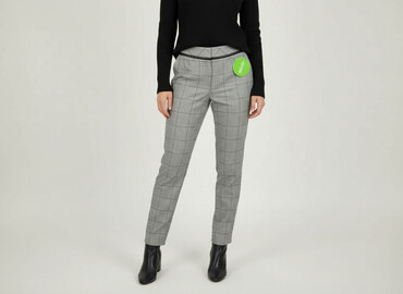 buty z zakrytymi palcami i piętą: Karen Millen, Material trousers for women, size S (EU 36)