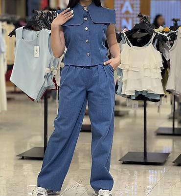 parca salvar: Qadın dəst – denim effektili Lady sharmdan alinib Kenzo firmasidir — 1