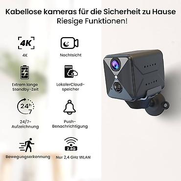 4k kamera: 4K simsiz ev təhlükəsizlik kamerası - 4K yüksək keyfiyyətli görüntü - — 1