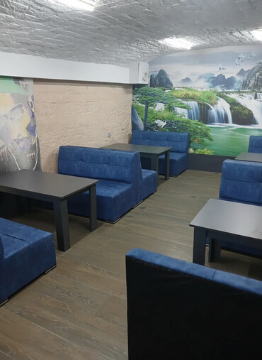 Sifarişlə restoran divanları: Kafe və restoranlar üçün yumşaq oturacaqlar – ikili və üçlü modul — 2