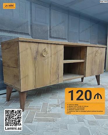 Ev və bağ: Televizor altlığı - Ölçülər: Dərinlik 35 sm × Hündürlük 50 sm × En — 1