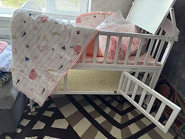 baby brezza: Детская кровать трансформер, Новый, Кровать-стол, цвет - Белый — 1