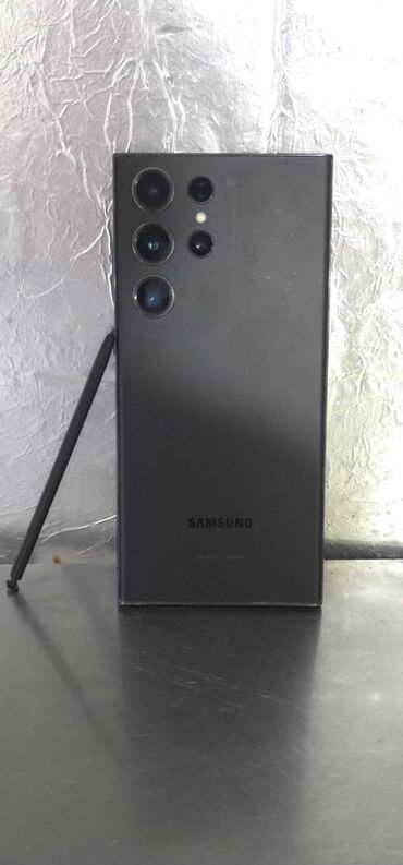 телефон бу купить: Samsung Galaxy S23 Ultra, Колдонулган, 256 ГБ, түсү - Кара, 1 SIM