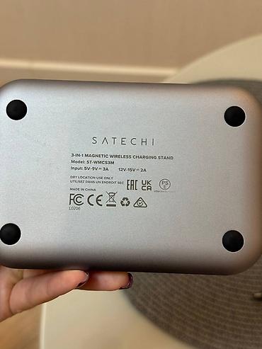 zaryadka apple watch: Satechi Magnetic 3-in-1 — беспроводная зарядная станция (ST-WMCS3M) — 2