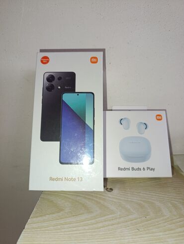 Redmi Note 13, 256 ГБ, цвет - Голубой, Гарантия, Сенсорный, Отпечаток пальца