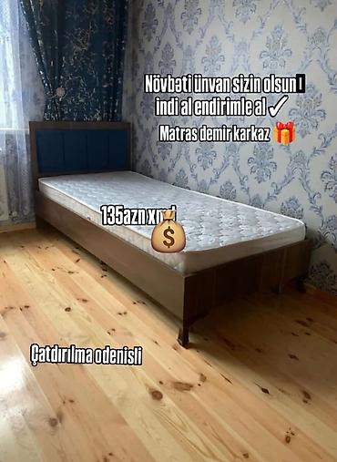 matras ucuz: Yeni, Təknəfərlik çarpayı, Matras ilə — 1