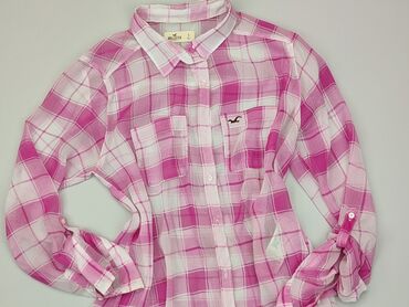 różowe eleganckie bluzki: Bluzka Damska, Hollister, S, stan - Dobry