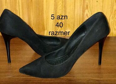 детские весенние туфли: Tuflilər, Ölçü: 40, rəng - Qara, Yeni