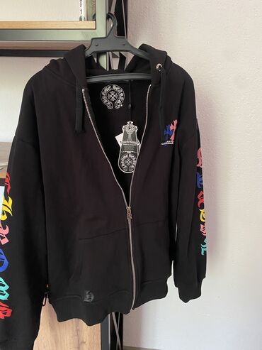 купить джинсовое платье турция большого размера: Chrome Hearts Multi Color Cross Cemetery Zip Up Hoodie Colour - black
