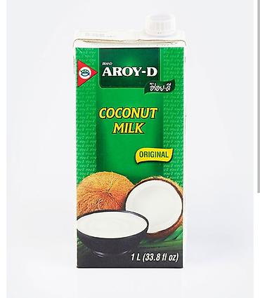 aroy d: Кокосовое молоко Aroy-D Original, 1 л (33.8 fl oz) - Классическое — 1