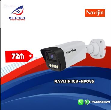 Videomüşahidə: Navijin ICB-N9085 8MP Ağıllı Bullet Təhlükəsizlik Kamerası 🔹 Model