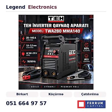 kreditle drel: Elan başlığı: Qaynaq aparatı TEH TWA280 MMA140 əl qövs qaynağı 4200 W — 1