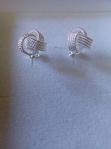 ipanema papuce na platformu: Screwback earrings, Material: Silver