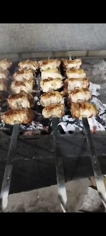 Баранина: Ассорти шашлыков на мангале - Богатое мясное ассорти, приготовленное — 11