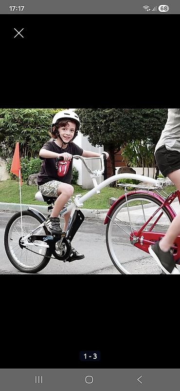 тандем пересеп: Детский велосипед, 2-колесный, 4 - 6 лет, Б/у — 1