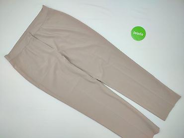 beżowy: Spodnie materiałowe damskie, rozmiar XL — 2