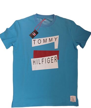 tifani majice: Men's T-shirt Tommy Hilfiger, M (EU 38), bоја - Svetloplava