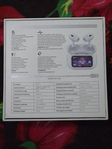 se electronics: Беспроводные вакуумные наушники, Hoco, Airpods Pro 3, Новый — 2
