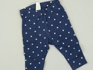 niebieskie legginsy dla dzieci: Legginsy, H&M, Wcześniak, stan - Dobry