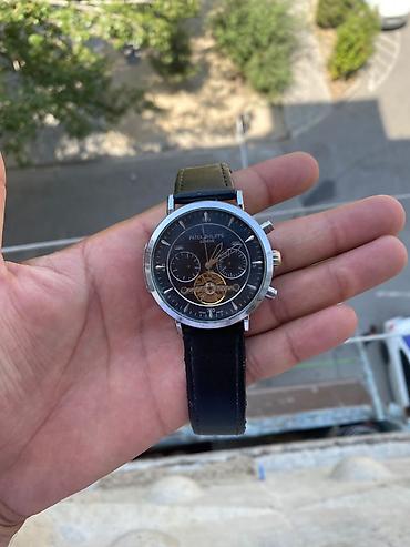 Aksesuarlar: Patek Philippe tərzində mexaniki qol saatı - Korpus: parlaq metal — 2