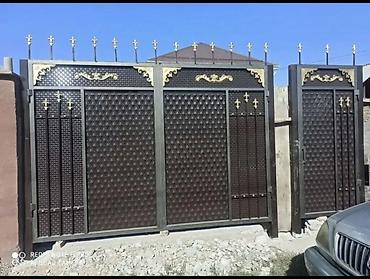 Распашные ворота: Кованые и металлические ворота и калитки - Виды: распашные ворота с — 16