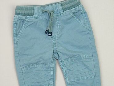 jeansy z wysokim stanem na gumce: Spodnie jeansowe, Coccodrillo, 0-3 m, stan - Bardzo dobry
